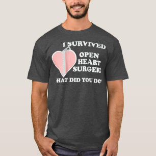 T-shirt Chirurgie cardiaque Survivor T Shirts Zipper Club