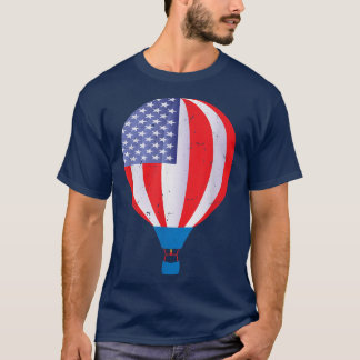 T-shirt Chirurgie de ballon à air chaud American Flag Hot 
