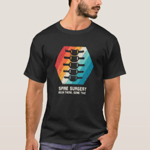 T-shirt Chirurgie de la colonne vertébrale T Lumbar Récupé