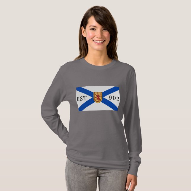 T-shirt Chirurgie de la Nouvelle-Écosse drapeau 902 modifi (Devant entier)