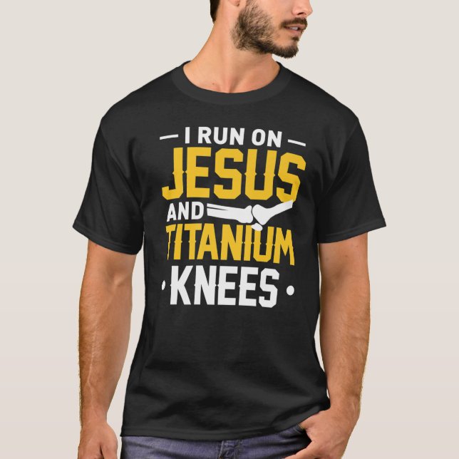 T-shirt Chirurgie de remplacement de genou de titane T- Je (Devant)