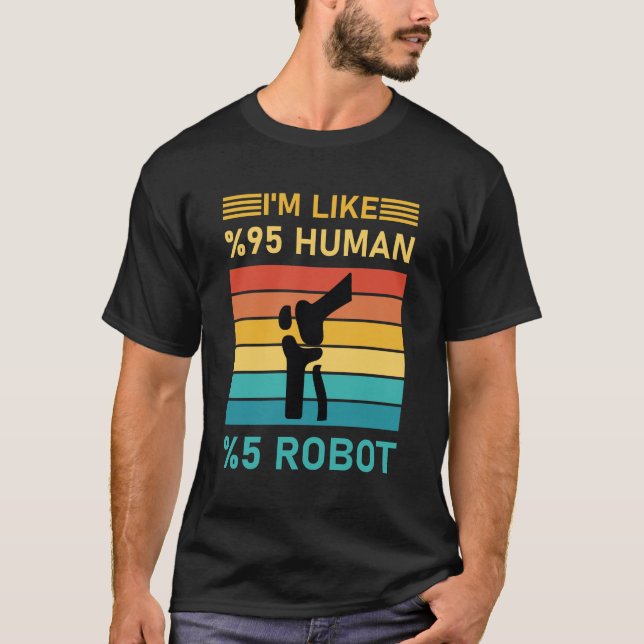 T-shirt Chirurgie de remplacement du genou en titane (Devant)