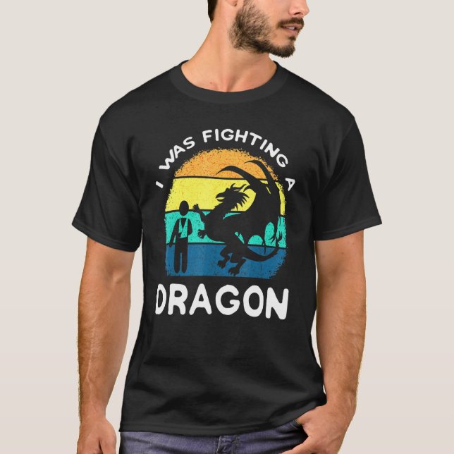 T-shirt Chirurgie d'épaule cassée Dragon Blessures Récupér (Devant)