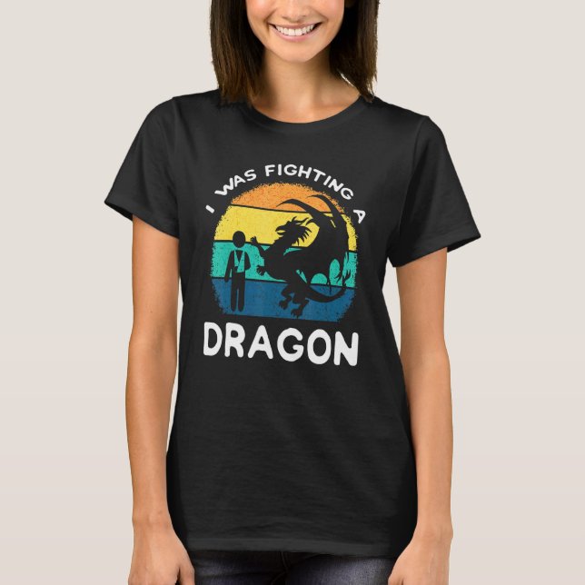 T-shirt Chirurgie d'épaule cassée Dragon Blessures Récupér (Devant)