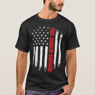 T-shirt Chirurgie jambe de pied Survivant American Flag Re