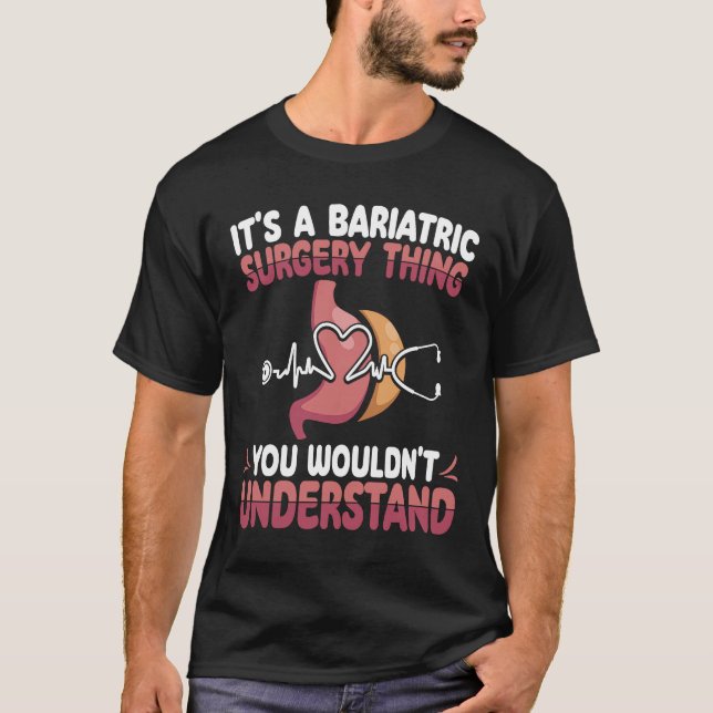 T-shirt Chirurgien gastrique Bariatrique Diminuer Surger M (Devant)