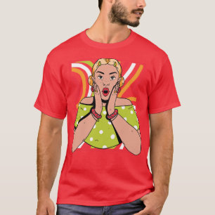 T-shirt Chisme Art Portrait de Jeune Femme Gossip AT