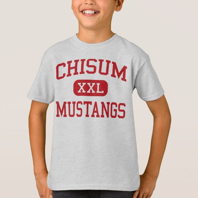 T-shirt Chisum - mustangs - collège - Paris le Texas (Devant)