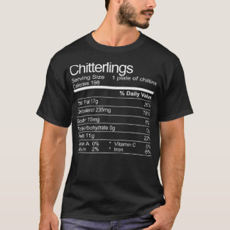 T-shirt Chitterlings Chitlins Funny Soul Food Facts