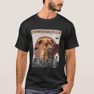 T-shirt Chiweeniezilla Funny Chiweenie T Chemises Amoureux