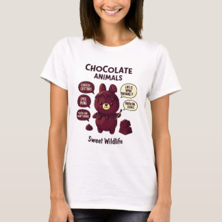 T-shirt Chocoholic Animaux en Chocolat