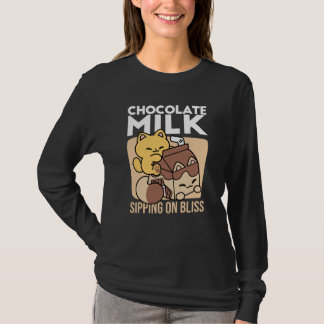 T-shirt Chocolat au Lait en Sirotant sur le Bonheur – Nour