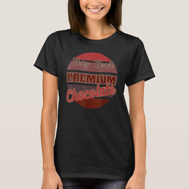 T-shirt Chocolat Ce Chocolat (Devant)