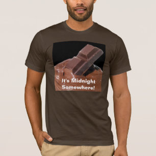 T-shirt Chocolat C'est minuit Quelque part