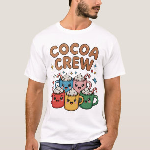 T-shirt Chocolat Chaud Cocoa Crew Kawaii Noël Xmas
