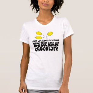T-shirt Chocolat de demande