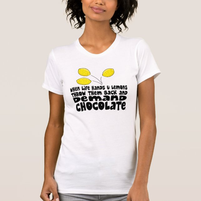 T-shirt Chocolat de demande (Devant)