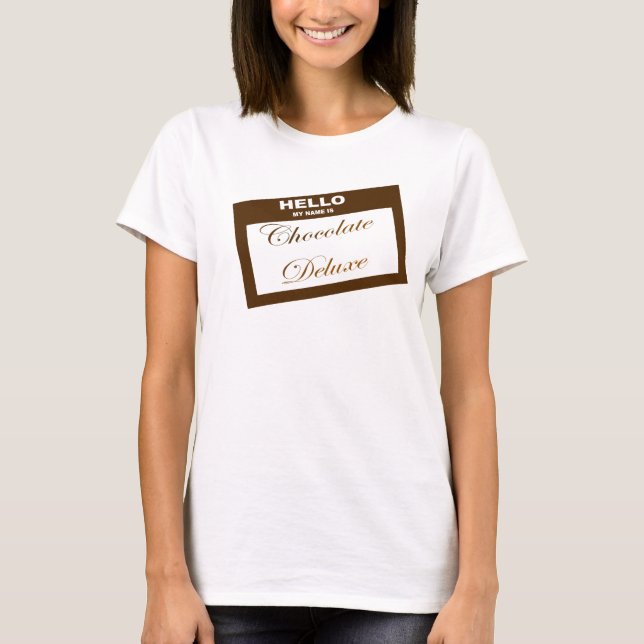 T-shirt Chocolat de luxe (Devant)