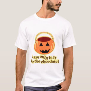T-shirt Chocolat Halloween mignon Dessin Slogan