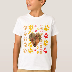 T-shirt Chocolat Labrador Retriever Coeurs de chien Emprei
