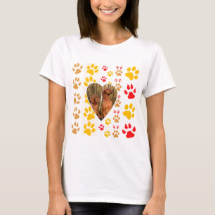 T-shirt Chocolat Labrador Retriever Coeurs de chien Emprei