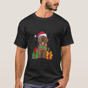 T-shirt Chocolat Labrador Retriever Noël Noël Noël Chiot