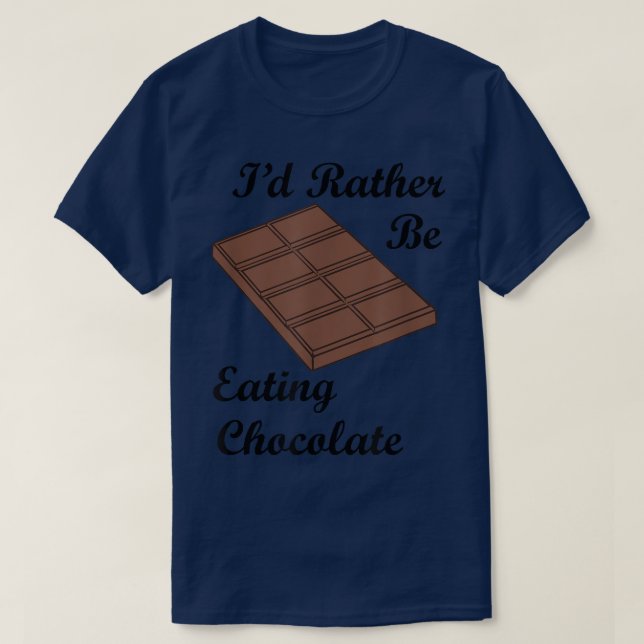 T-shirt Chocolat Lover Cocaca Manger Chocolat (Design devant)