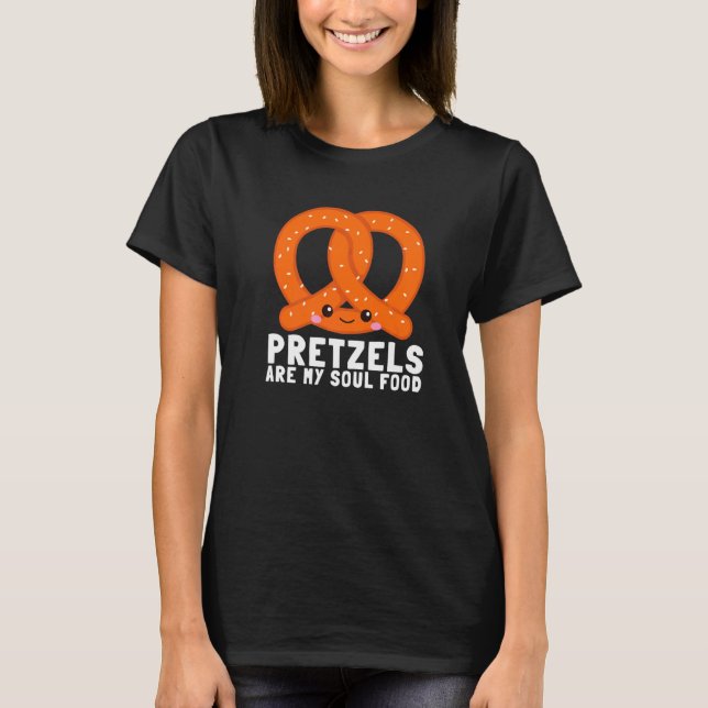 T-shirt Chocolat Pretzel Bâtonnets De Pretzels Couverts Et (Devant)