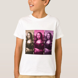 T-shirt Chocolat rose violet Poster de animal Mona Lisa