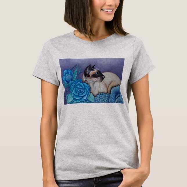 T-shirt Chocolat Siamese Point (Devant)