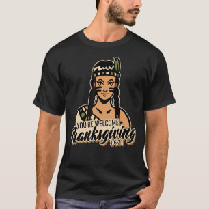 T-shirt Choctaw autochtone autochtone d'Action de grâces