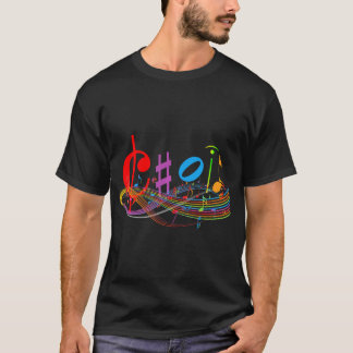 T-shirt Choir Musicymbols Classe préférée Retour à l'école