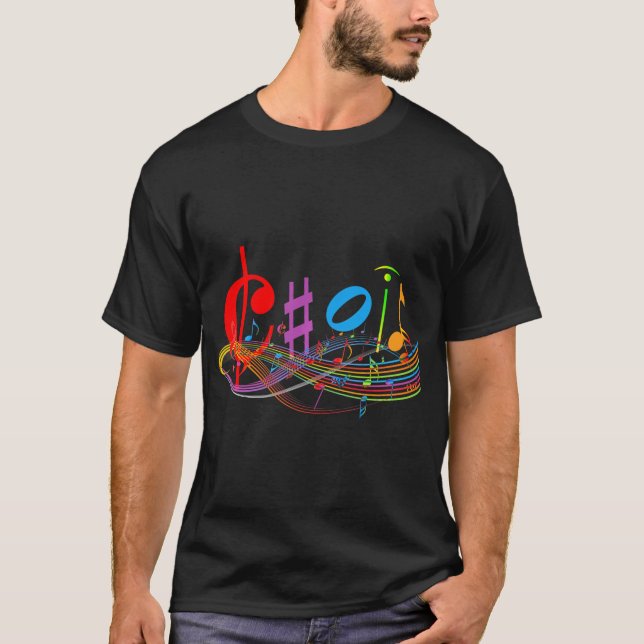 T-shirt Choir Musicymbols Classe préférée Retour à l'école (Devant)