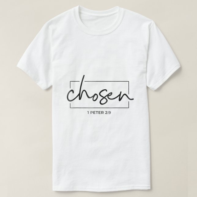 T-shirt Choisi 1 Pierre 29 Bible Verse mignon Spirituel Ch (Design devant)