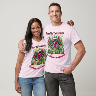 T-shirt Choisir des Plantes pas la Turquie Thanksgiving