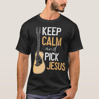 T-shirt Choisir Jésus Christian Bass Guitare Joueur Musici