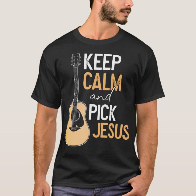 T-shirt Choisir Jésus Christian Bass Guitare Joueur Musici (Devant)