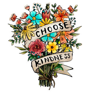 T-shirt Choisir les femmes florales Kindness