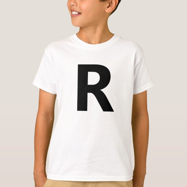 T-shirt Choisir une lettre | Police : Ouvrir Sans Condensé (Devant)