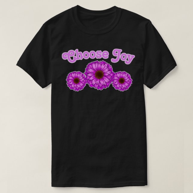 T-shirt Choisissez Joy Floral Design (Design devant)