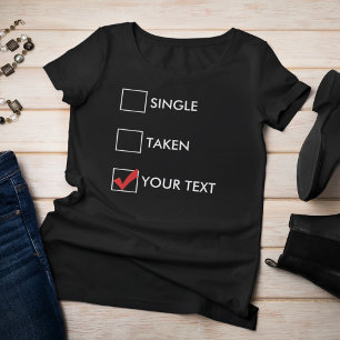 T-shirt Choisissez pris (votre texte)