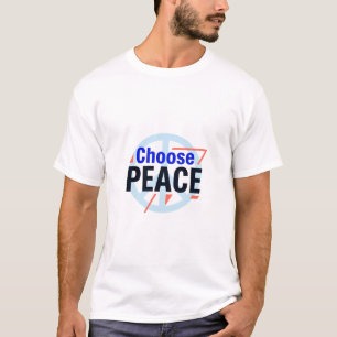 T-shirt Choisissez une typographie audacieuse pour la paix