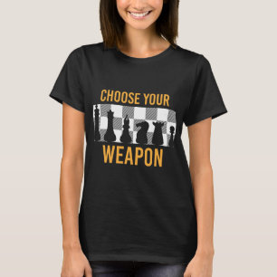 T-shirt Choisissez votre arme Fashion Chess Blue Small