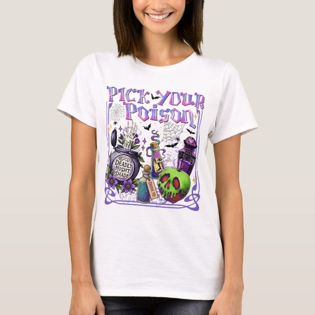 T-shirt Choisissez votre chemise d'Halloween Poison (Devant)