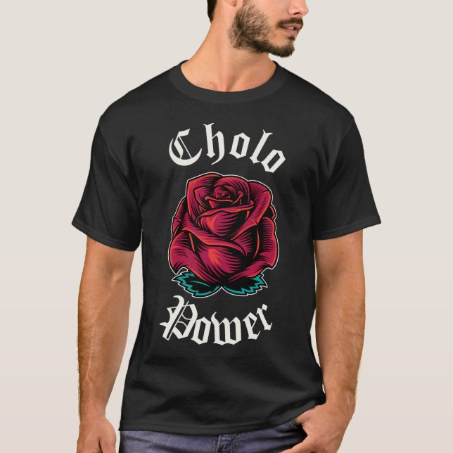 T-shirt Cholo Power Mexicaine Chicano Cholo Pour Cholo (Devant)