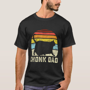 T-shirt Chonk Chat Papa Échelle Style Papa Chats Papa