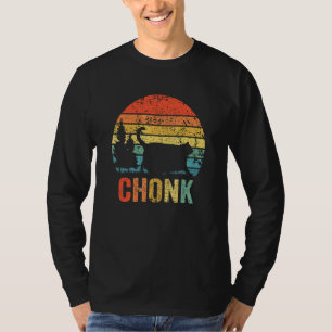 T-shirt Chonk Chat Scale Meme Retro Style Chats Vintages M