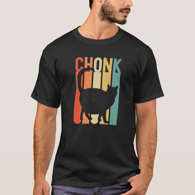 T-shirt Chonk Fat Chat Papa Hommes Lazy Retro Noël Oh Lawe (Devant)