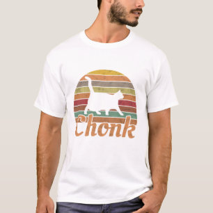 T-shirt Chonk Scale Cat Meme Retro