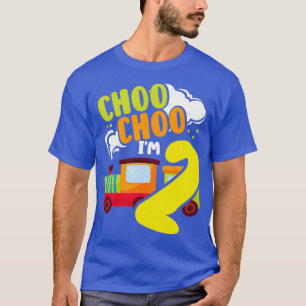 T-shirt Choo Choo Im 2 Mignonne Train Lover Railroad 2nd B